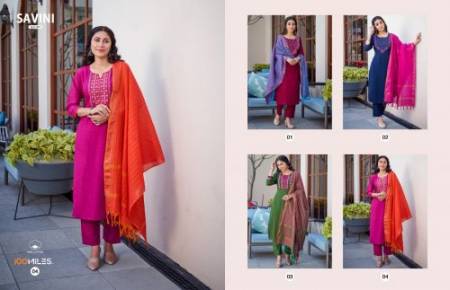 Savii By 100 Miles Readymade Salwar Suits Catalog